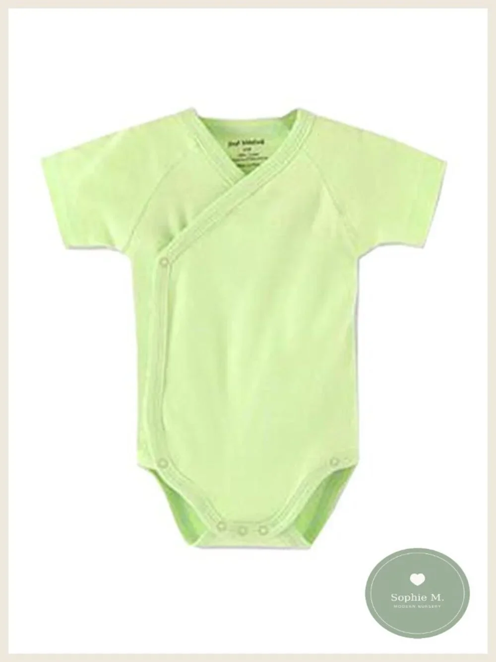 Baby Boys Girls Kimono Bodysuit Cotton Side-Snap Short Sleeve Pack